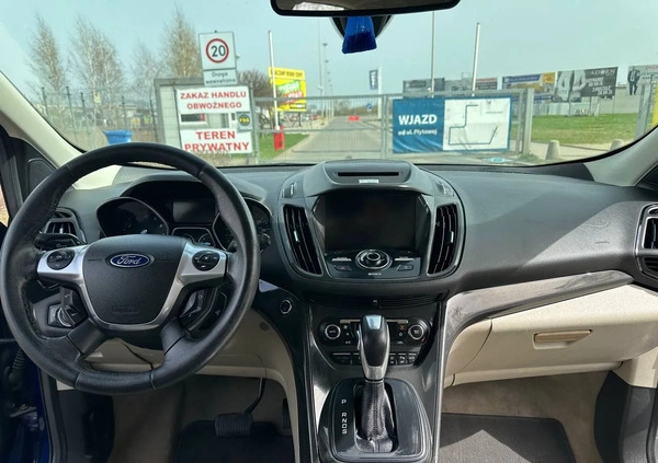 Ford Kuga cena 48990 przebieg: 214000, rok produkcji 2014 z Warszawa małe 56